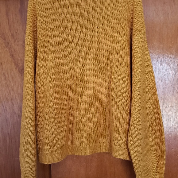 Oversize Mustard Yellow Cardigan - Picture 5 of 5